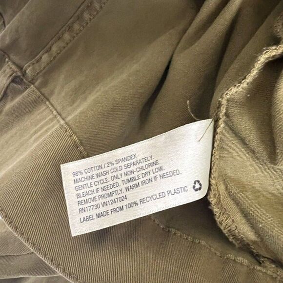 Ava & Viv Green/mustard Yellow 1X Womens Plus Size Anorak Crop Cargo Jacket NWOT - Picture 11 of 11